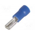 Lizdas 2.8x0.5mm laidui 1.5mm - 2.5mm mėlynas (blue)
